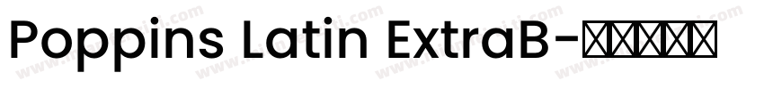 Poppins Latin ExtraB字体转换
